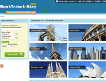 Tablet Screenshot of booktravelnstay.com